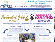 Tablet Screenshot of crystalacademycg.com